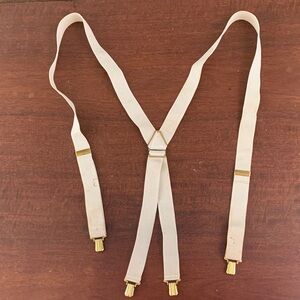 Men’s suspenders- off white